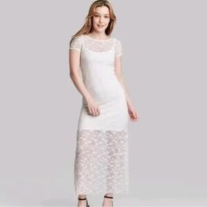 White Lace Dress Wild Fable XS NWT